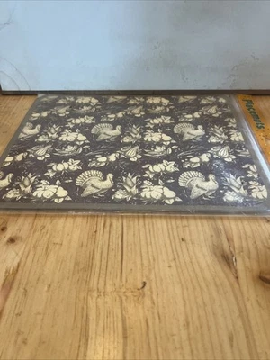 Autumn Toile Paper Placemats #866362, 12/pk, Thanksgiving placemats, Turkey - Image 1 of 4