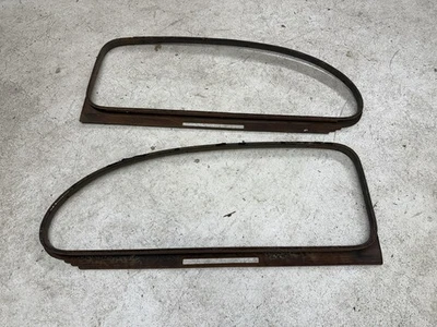 Chevy 1937 1938 sedán de 2 puertas cuarto ventana adorno molduras originales GM par Foto 1 de 4