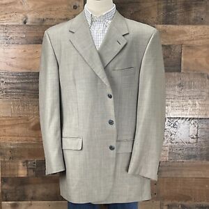 John Nordstrom Mens Italian Wool Sport Coat Blazer Suit Jacket Three Button 48L