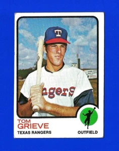 1973 Topps SET BREAK HIGH #579 TOM GRIEVE EXCELLENT TEXAS RANGERS (SB5) - Picture 1 of 2