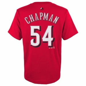 T-Shirt Aroldis Chapman Cincinnati Reds majestätisch JUGEND rot Spieler Trikot - Bild 1 von 4