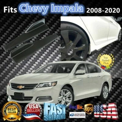 Se adapta a Chevrolet Impala 2008-2020 estilo fibra de carbono faldones laterales difusores alas Foto 1 de 4