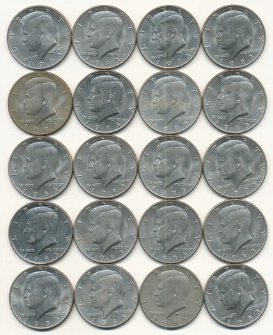1983 D KENNEDY HALF DOLLAR ROLL Cover
