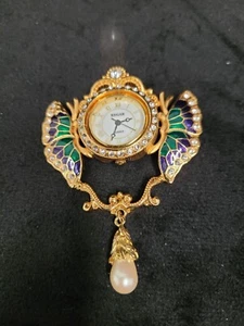 Edgar Berebi "Wings of Time" Limited Edition Clock Brooch - Picture 1 of 7