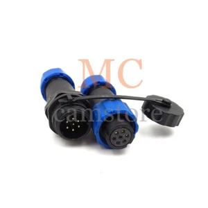 SD13 7Pin IP67 Waterproof Aviation Docking Connector,Panel Mount Connector Plug - Picture 1 of 7