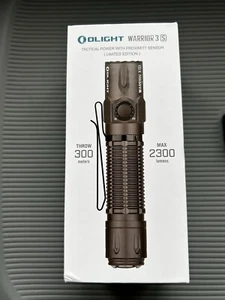 Olight Warrior 3S Tactical Torch Flashlight Gunmetal Grey Limited Edition BNIB - Picture 1 of 3