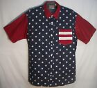 Mens Red Head Brand USA American Flag Stars & Stripes Patriotic Shirt SZ 2XL
