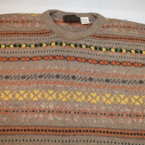 SUÉTER ALCIONE Hecho en Italia TEJIDO CORDEROS MEZCLA LANA Talla Para Hombre L - Imagen 1 de 3