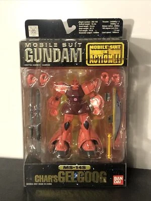 Char’s Red Gelgoog MS-14S Mobile Suit In Action Figura MSIA MIA Bandai Gundam Foto 1 de 4