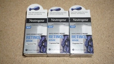 (3 комплекта) Neutrogena быстрое устранение морщин ретинол сыворотка для лица капсулы 7 шт каждая - Изображение 1 из 2