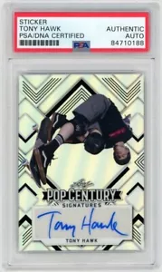 Tony Hawk Signed 2022 Leaf Pop Century Silver Signatures BA-TH2 *SP LE 40/50 PSA - Picture 1 of 2