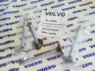 Volvo B18 Engine Exhaust Valve Set (4) - P1800 - 122S - 142S - 144S - 145S - 544 - Image 1 of 3