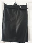 Ladies Black Faux Leather Skirt - Size 12 - Tk Maxx