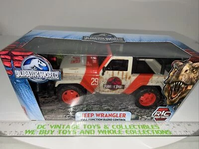 Jurassic World Jeep Wrangler Remote Control Vehicle Jurassic Park Jada RC Toys - Image 1 of 4
