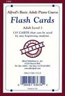 Alfred's Basic Adult Flash Cards Level 1 Piano Music