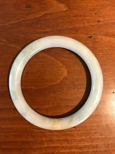 Vintage massives Jade-Armband grün schön passt kleines Handgelenk EUC - Bild 1 von 8