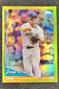 2024 Topps Archives Yellow Foilboard JOEY ORTIZ #271 MLB Milwaukee Brewers - Picture 1 of 4