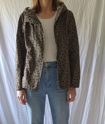 Boden полностью водонепроницаемый с подкладкой плащ куртка парка, зеленый w горошек, США 4 - Изображение 1 из 4