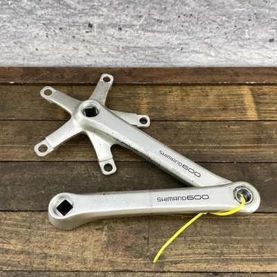 Vintage Shimano 600 FC-6207 Crank Arms 175mm 130 BCD Square Taper Japan Road - Image 1 of 4