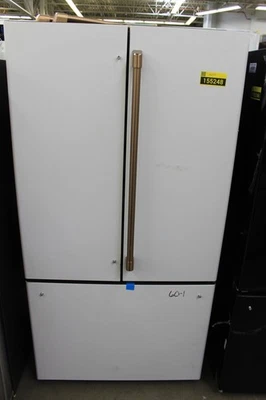 GE Cafe CWE23SP4MW2 36" Matte White CD French Door Refrigerator #155248 BFSALE - Image 1 of 4