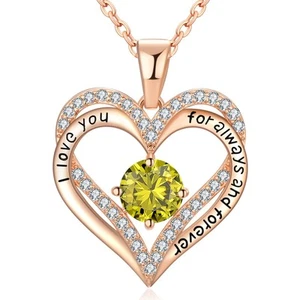 Lucktree Gold Heart Pendant Necklace for Women Wife Gift Ideas Birthday gifts... - Picture 1 of 6