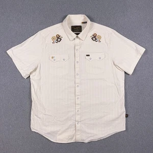 Howler Bros Shirt Mens XL Crosscut Snapshirt Floral Embroidered Pearl Snap - Picture 1 of 12
