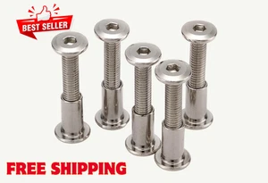 M6 Möbelverbinder Schrauben & Hutmutter-Set, 20-teilig, 30 mm - Bild 1 von 6