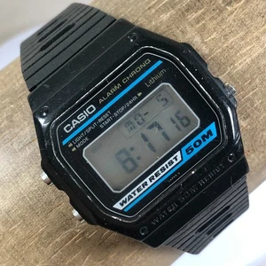 Casio Men W-14 Sport Rubber Quartz Digital 35mm For Watch Parts Or Repair Only - Picture 1 of 12