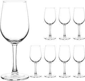 YANGNAY Wine Glasses (Set of 8, 11.5 Oz), All-Purpose Red or White Wine Glass wi - Picture 1 of 12