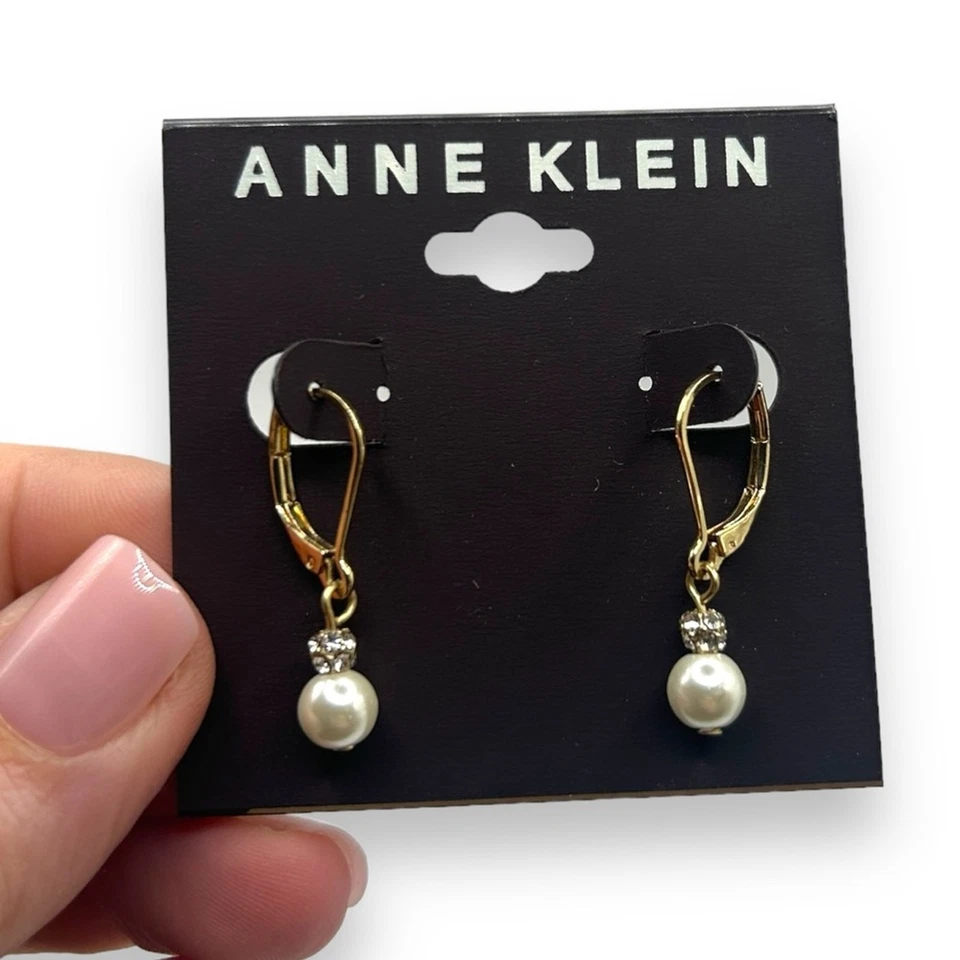 Anne Klein Goldtone Hoop Pierced Earrings 14kt Gold
