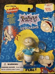 Vintage Nickelodeon Rugrats Tommy Keychain 1997 with Removable Squirting Bottle - Picture 1 of 2