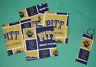 *COASTER SET and/or KEYCHAIN key ring UNIVERSITY of PITTSBURGH PANTHERS PITT