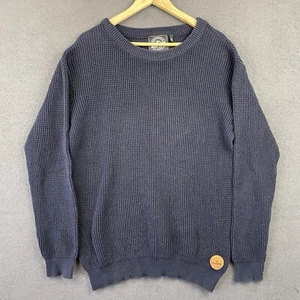 Rip Curl Pullover Mens Size M Blue Knitted Sweater Crew Neck Long Sleeve Jumper - Picture 1 of 12
