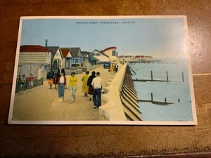 Postkarte Jaywick Sands bei Clacton am Meer Essex die Promenade Brooklands 1957 - Bild 1 von 2