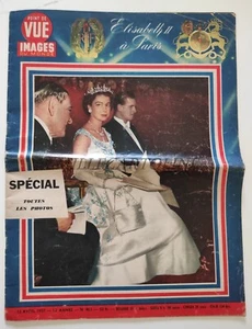 ELISABETH II. IN PARIS - Point de Vue Images du Monde 12. April 1957 Nr. 461 - Bild 1 von 10