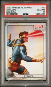 Cyclops #60 Rainbow PSA 10 Upper Deck 2023 Marvel Platinum - Picture 1 of 3