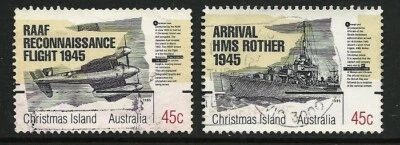 Isla de Navidad 1995 - 50 aniversario del final de la Segunda Guerra Mundial (2) usado bien Foto 1 de 2