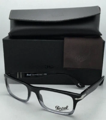 Новые очки для чтения Persol 3050-V 966 53-18 блестящие черные градиентные рамки для чтения - Изображение 1 из 4