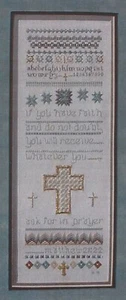Lena Rose Prayer Sampler Faith Religious Cross Stitch Hardanger Pattern - Picture 1 of 3