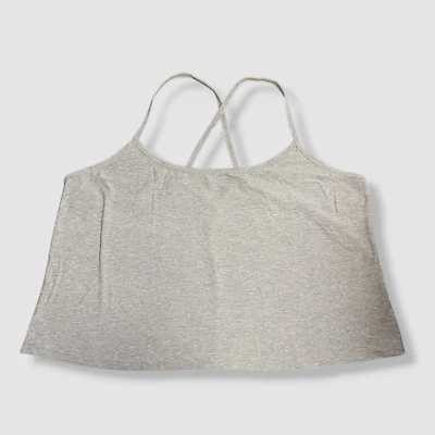 $58 Beyond Yoga Women's Gray Crossback Cropped Cami Tank Top Size XL - Image 1 of 3