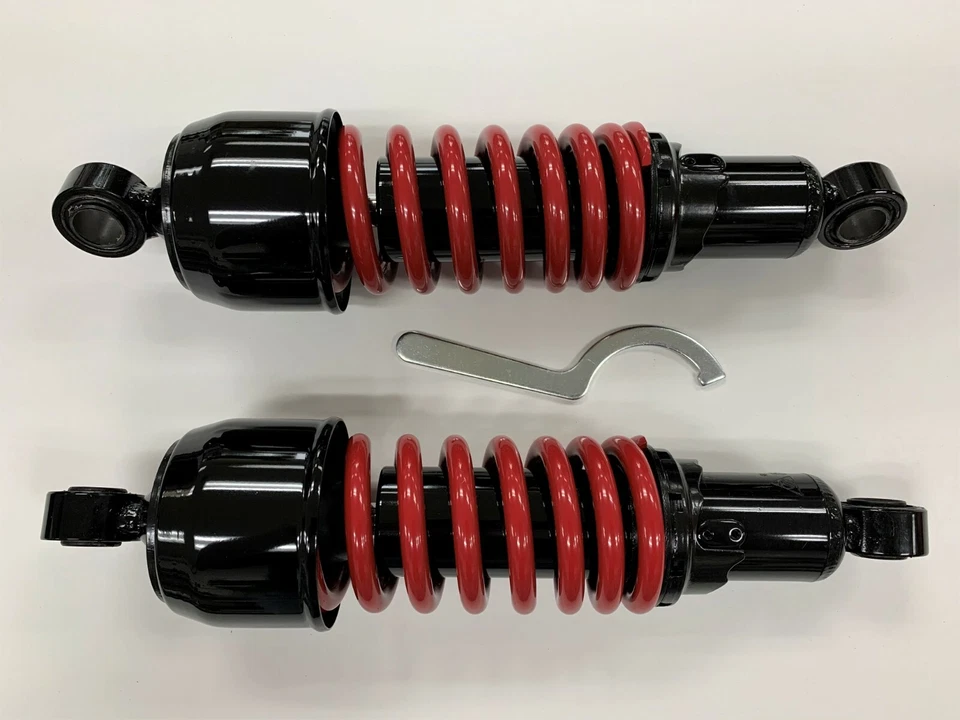 Amortiguadores Bobber Cortos Honda VT750 Shadow Ace Heavy Duty Negro Rojo 11" Foto 1 de 1