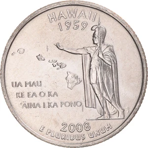 [#1045790] Coin, United States, Hawaii, Quarter, 2008, U.S. Mint, Denver, MS - Picture 1 of 2