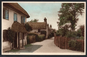Postcard Ringwood New Forest Hampshire houses Coxstone Lane - Foto 1 di 2