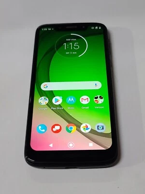 Motorola Moto G7 Play NA XT1952-3,32GB, Negro,Verizon Lk, Buen Estado: ZA868 Foto 1 de 4
