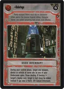 Sabotage (A New Hope-Limited) | Decipher Star Wars CCG | NM/LP - Picture 1 of 1