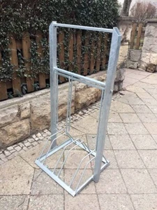 Fahrradständer BIKEBOY TRABI WEB für 3 Fahrräder Werbeträger mit Sicherung Bügel - Bild 1 von 8