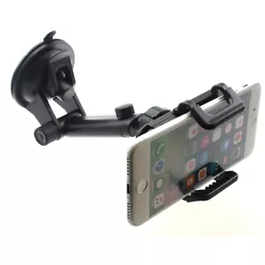 Dash Car Mount Windshield Holder Telescopic Cradle Swivel Dock for Smart Phones - Picture 1 of 6