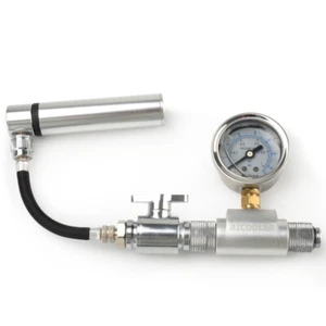 Aluminum PC Water Cooling Reservoir Radiator Leak Pressure Tester Detector Tool - Afbeelding 1 van 7