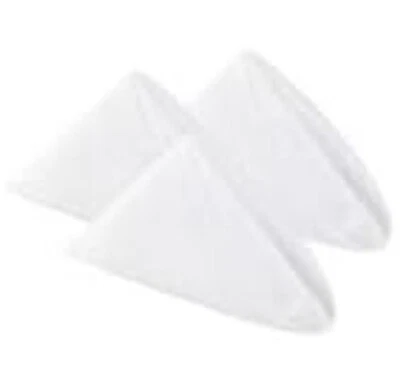 White, 20” x 20”, Washable Polyester Dinner Napkins, Set of 6, NWOT - Image 1 of 4