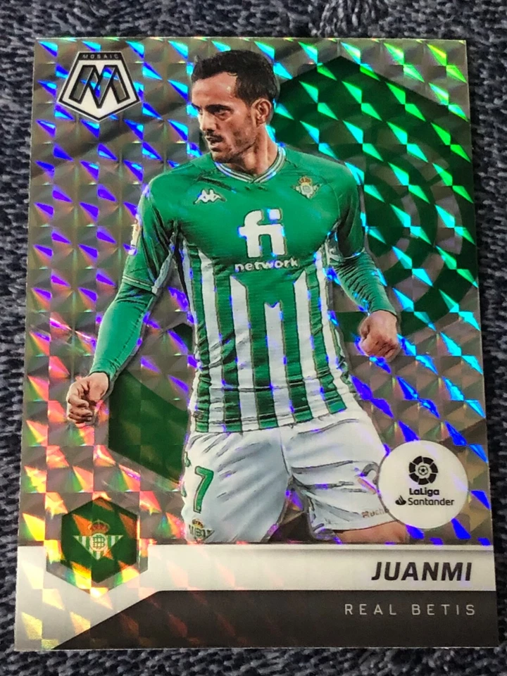 2021-22 PANINI MOSAIC LA LIGA JUANMI SILVER MOSAIC PRIZM #78 REAL BETIS - Image 1 of 2